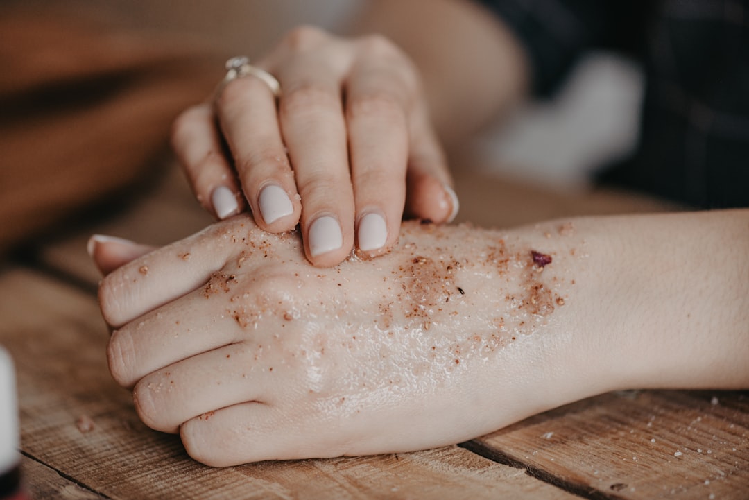 body exfoliation scrub closeup — Luxury Lashes Federal Way WA