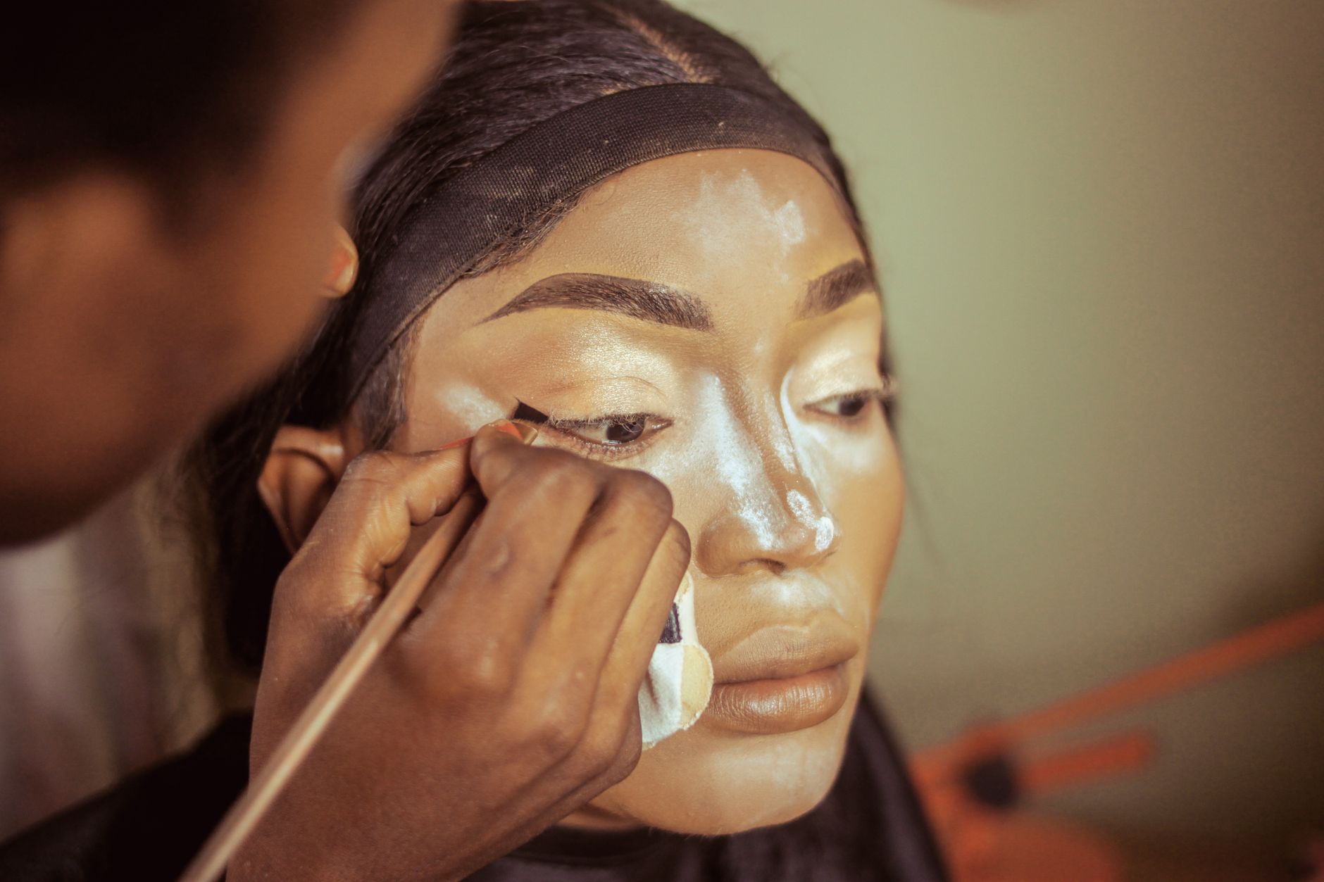 makeup contouring closeup — Luxury Lashes Federal Way WA