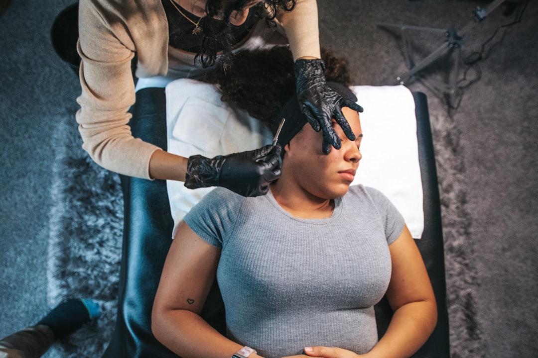 microblading healing closeup — Luxury Lashes Federal Way WA