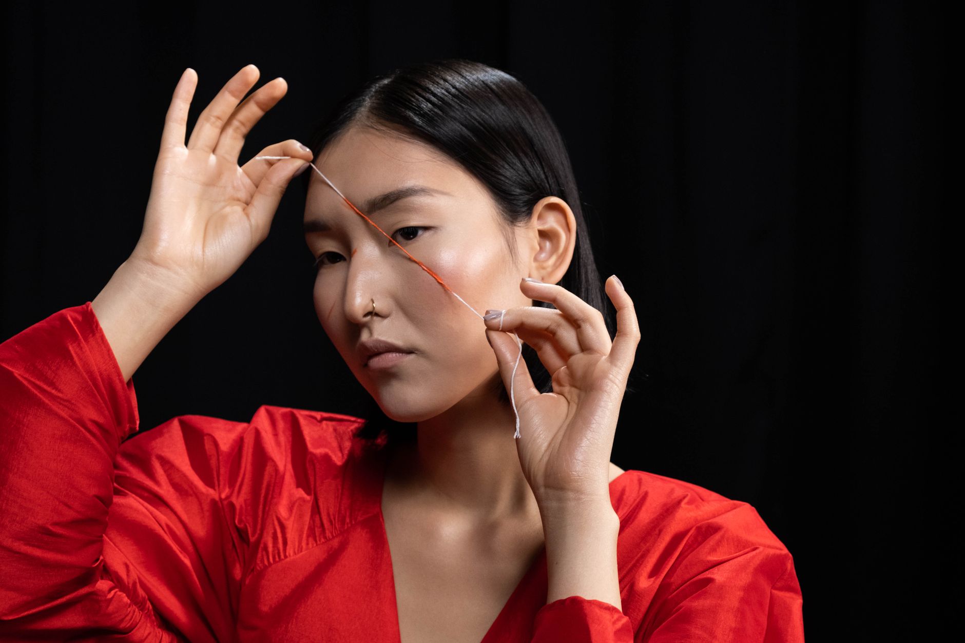 eyebrow shaping threading waxing example — Luxury Lashes Federal Way WA